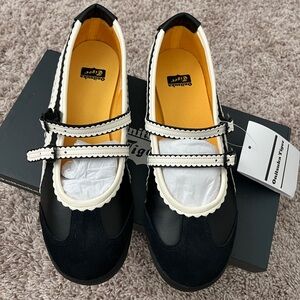 Onitsuka Tiger by Asics Black and Cream Flats
